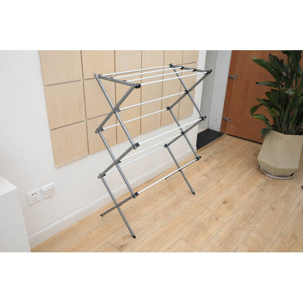 Rebrilliant Metal Foldable Accordion Drying Rack & Reviews Wayfair